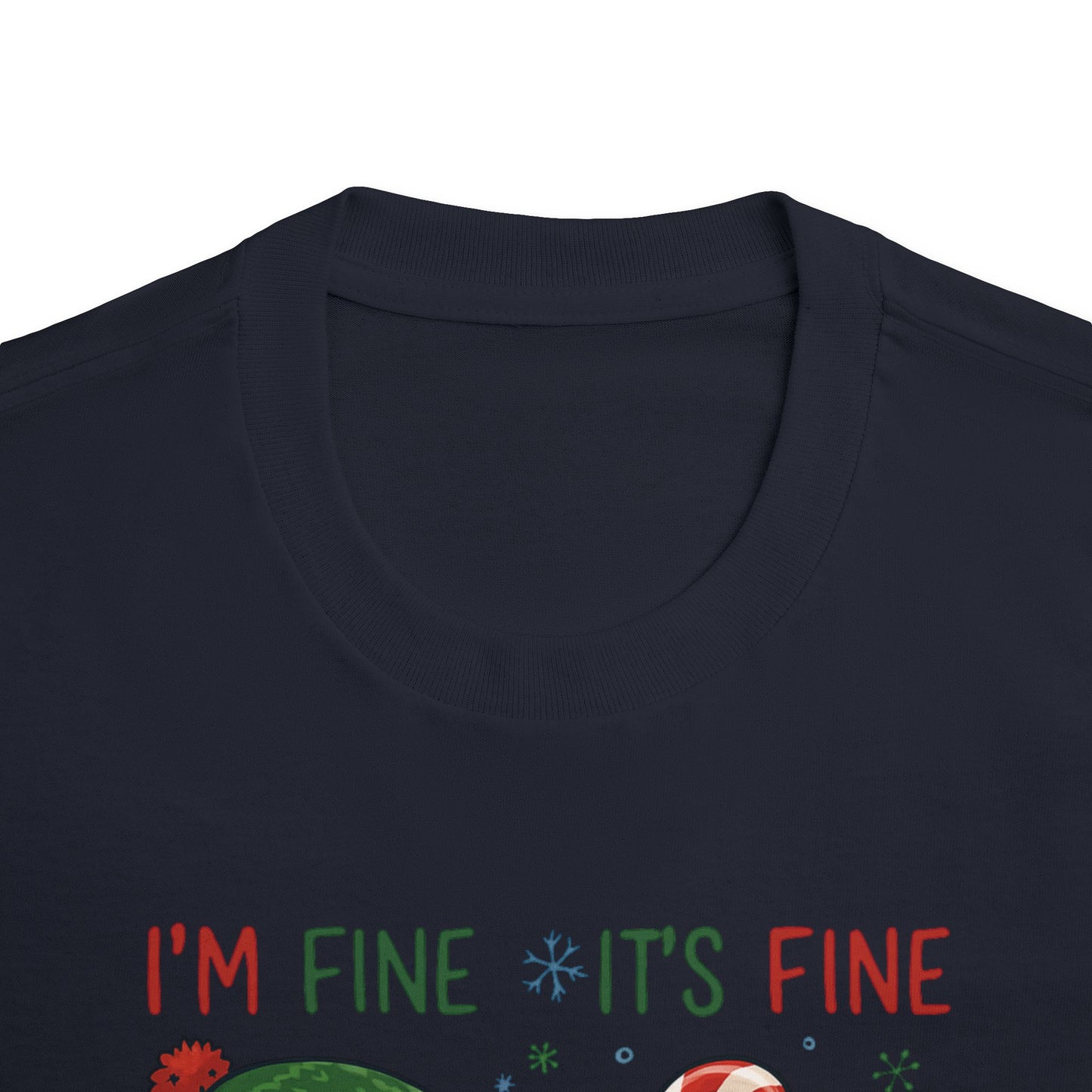 Christmas Dachshund Tee | Dachshund Meltdown Christmas T-Shirt | Funny I'm Fine It's Fine Doxie Holiday Gift | Gift for Daughter