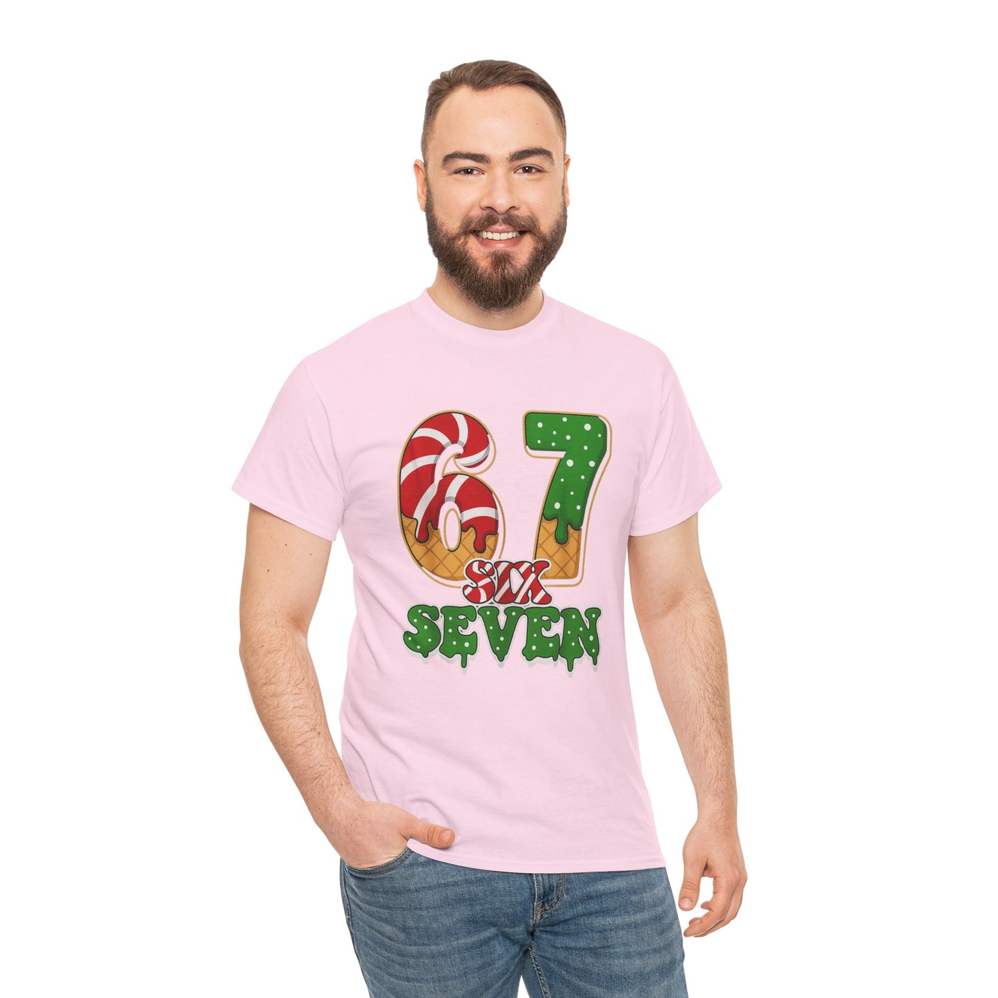Viral Funny Santa Says Six Seven T-Shirt | Trending Internet Joke Christmas Shirt | Snarky Social Media Humor Tee | Santa 6 7 Christmas Gift
