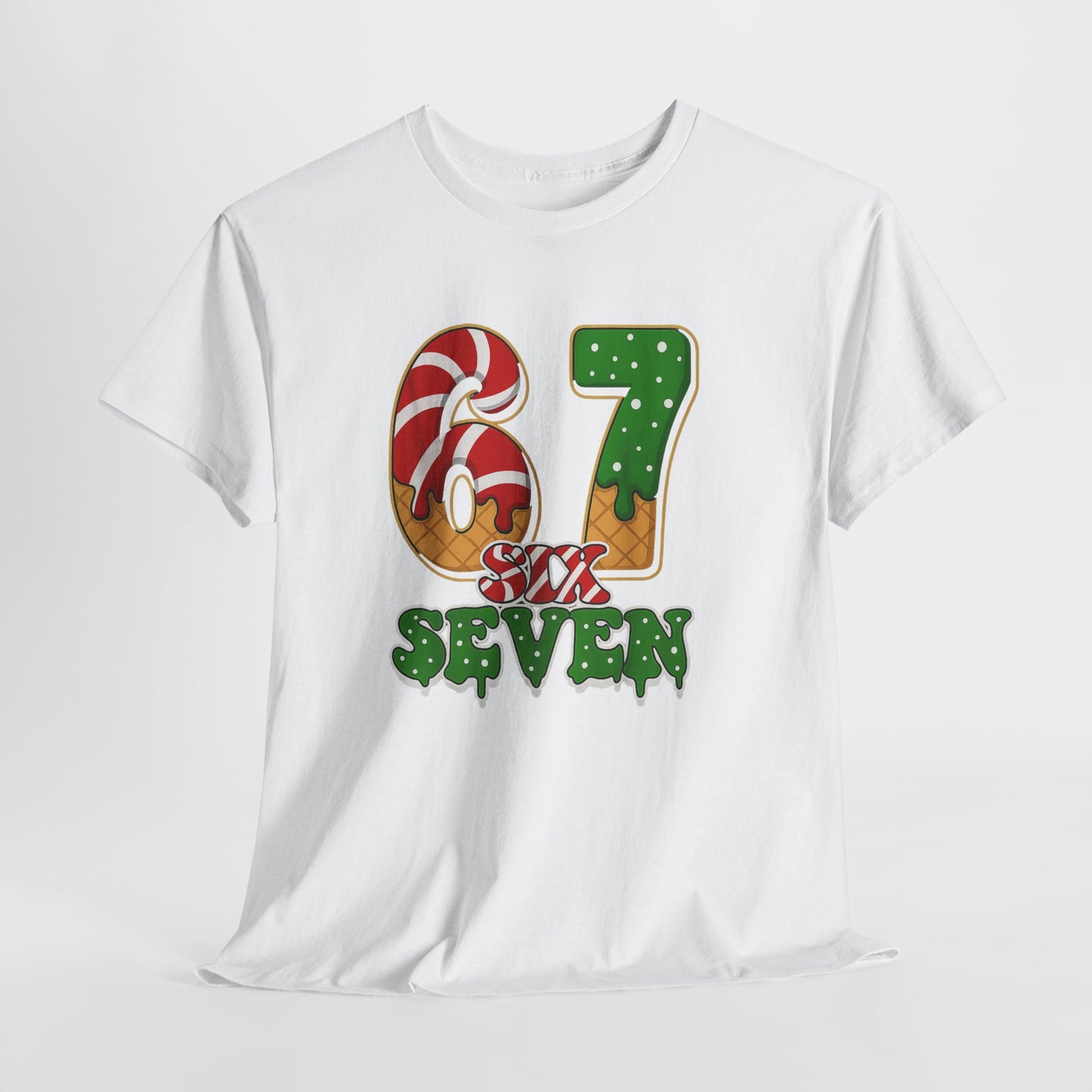 Viral Funny Santa Says Six Seven T-Shirt | Trending Internet Joke Christmas Shirt | Snarky Social Media Humor Tee | Santa 6 7 Christmas Gift