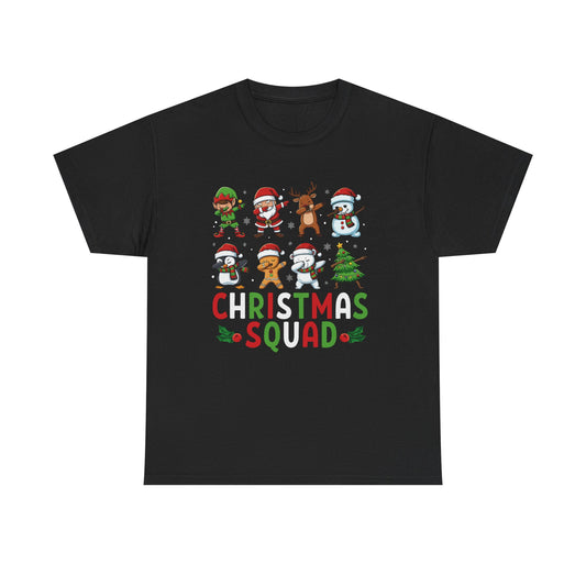 Christmas Squad T-Shirt | Matching Group Christmas Shirts | Funny Holiday Party Tee | Heavy Cotton Family Photo Outfit. Trendy Shirt