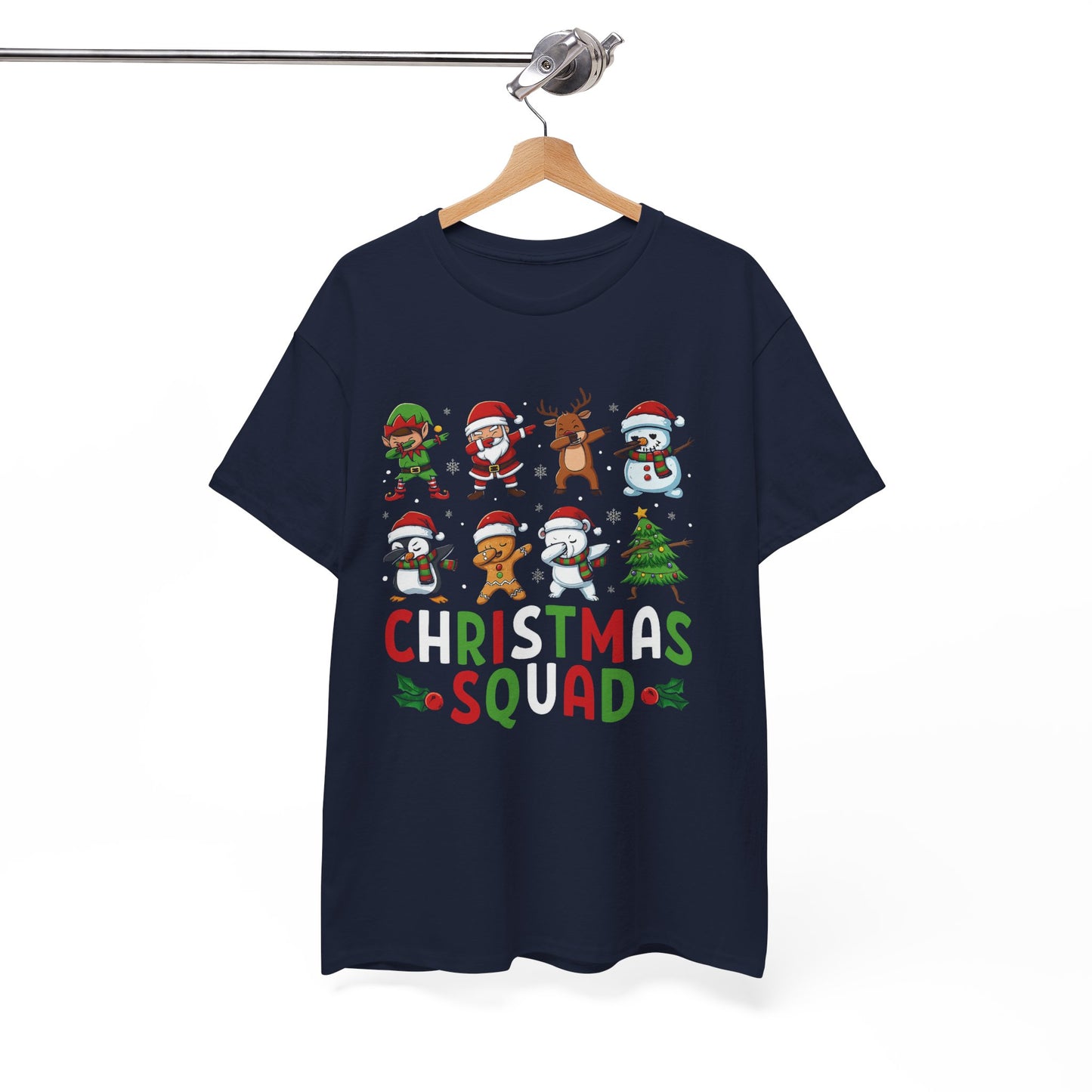 Christmas Squad T-Shirt | Matching Group Christmas Shirts | Funny Holiday Party Tee | Heavy Cotton Family Photo Outfit. Trendy Shirt