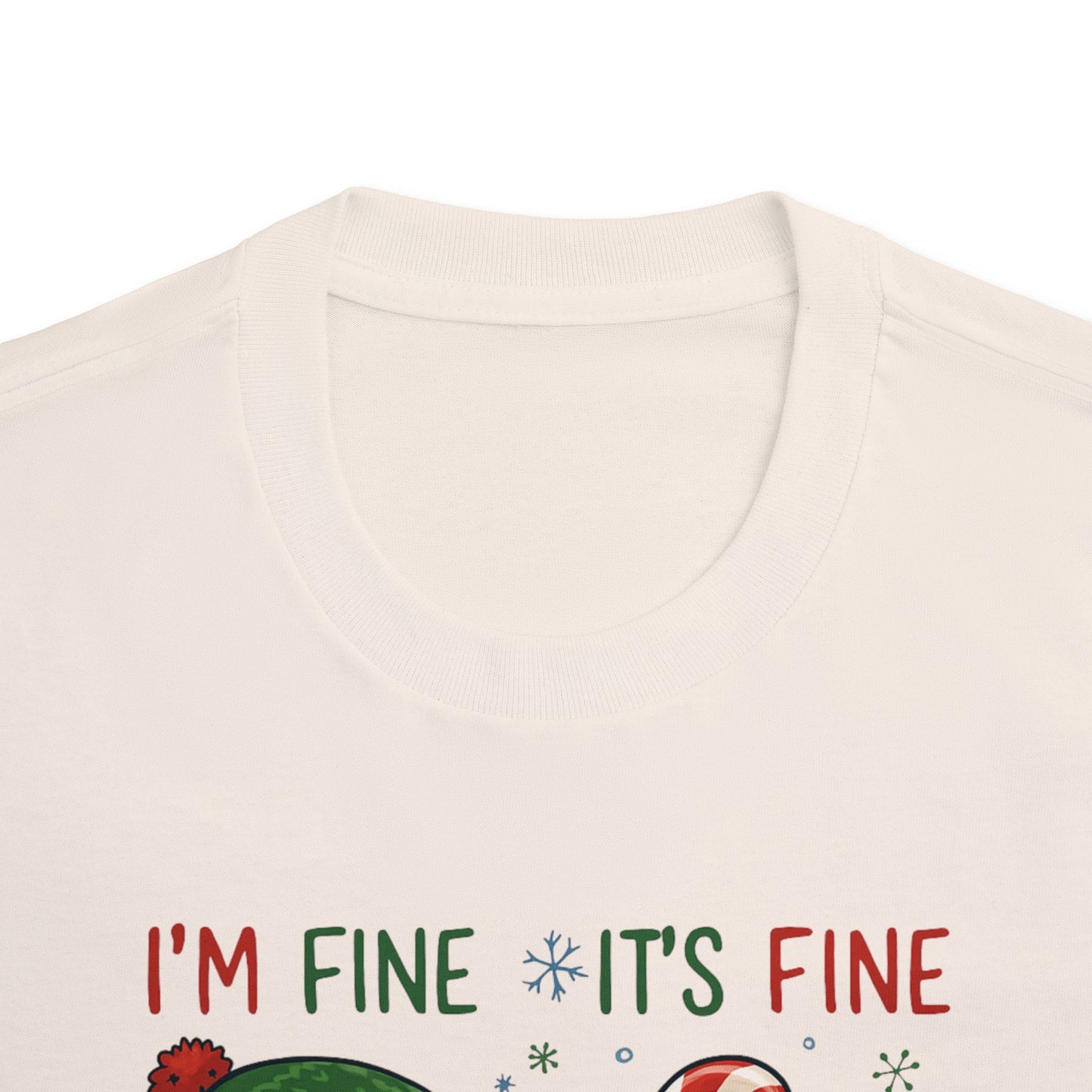 Christmas Dachshund Tee | Dachshund Meltdown Christmas T-Shirt | Funny I'm Fine It's Fine Doxie Holiday Gift | Gift for Daughter