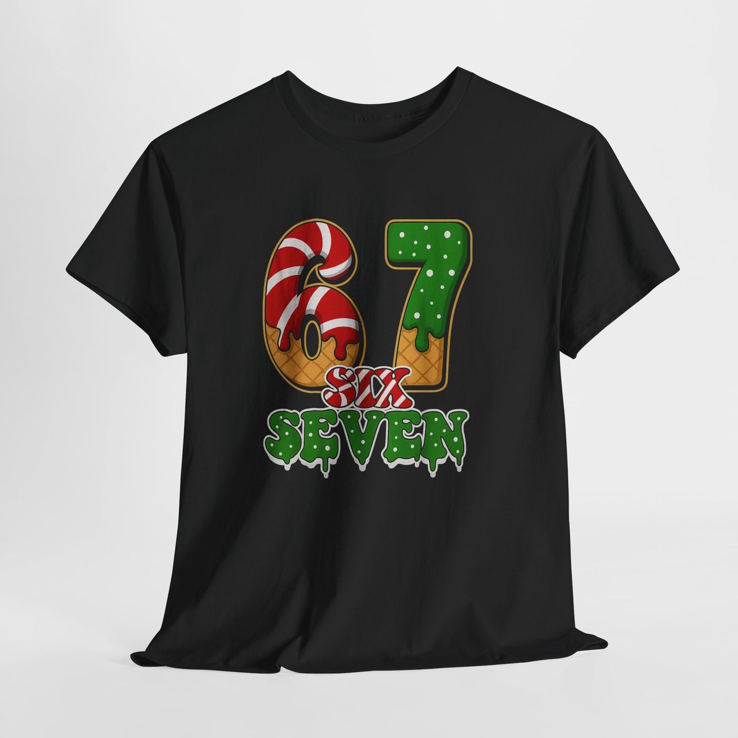 Viral Funny Santa Says Six Seven T-Shirt | Trending Internet Joke Christmas Shirt | Snarky Social Media Humor Tee | Santa 6 7 Christmas Gift