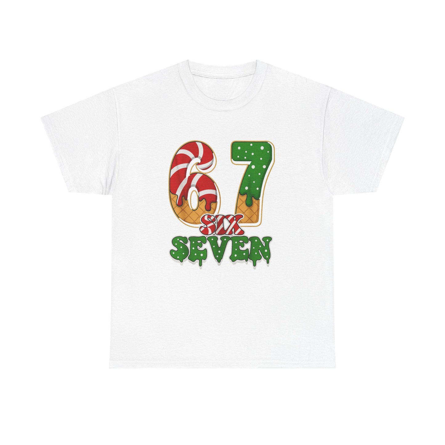 Viral Funny Santa Says Six Seven T-Shirt | Trending Internet Joke Christmas Shirt | Snarky Social Media Humor Tee | Santa 6 7 Christmas Gift