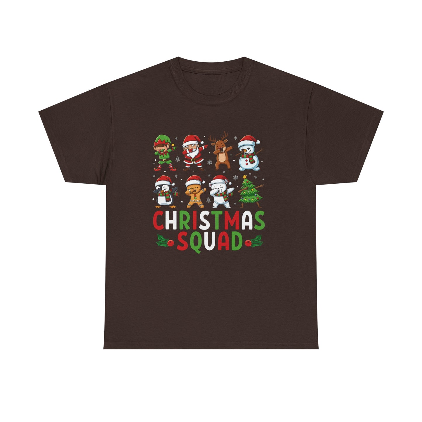Christmas Squad T-Shirt | Matching Group Christmas Shirts | Funny Holiday Party Tee | Heavy Cotton Family Photo Outfit. Trendy Shirt