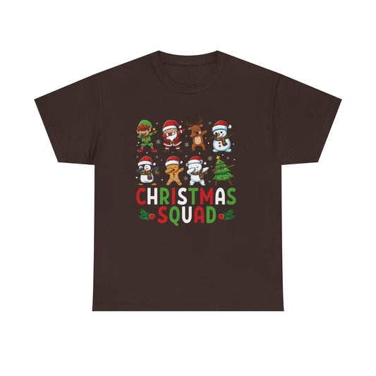 Christmas Squad T-Shirt | Matching Group Christmas Shirts | Funny Holiday Party Tee | Heavy Cotton Family Photo Outfit. Trendy Shirt