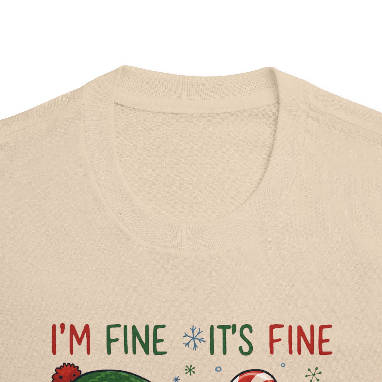 Christmas Dachshund Tee | Dachshund Meltdown Christmas T-Shirt | Funny I'm Fine It's Fine Doxie Holiday Gift | Gift for Daughter