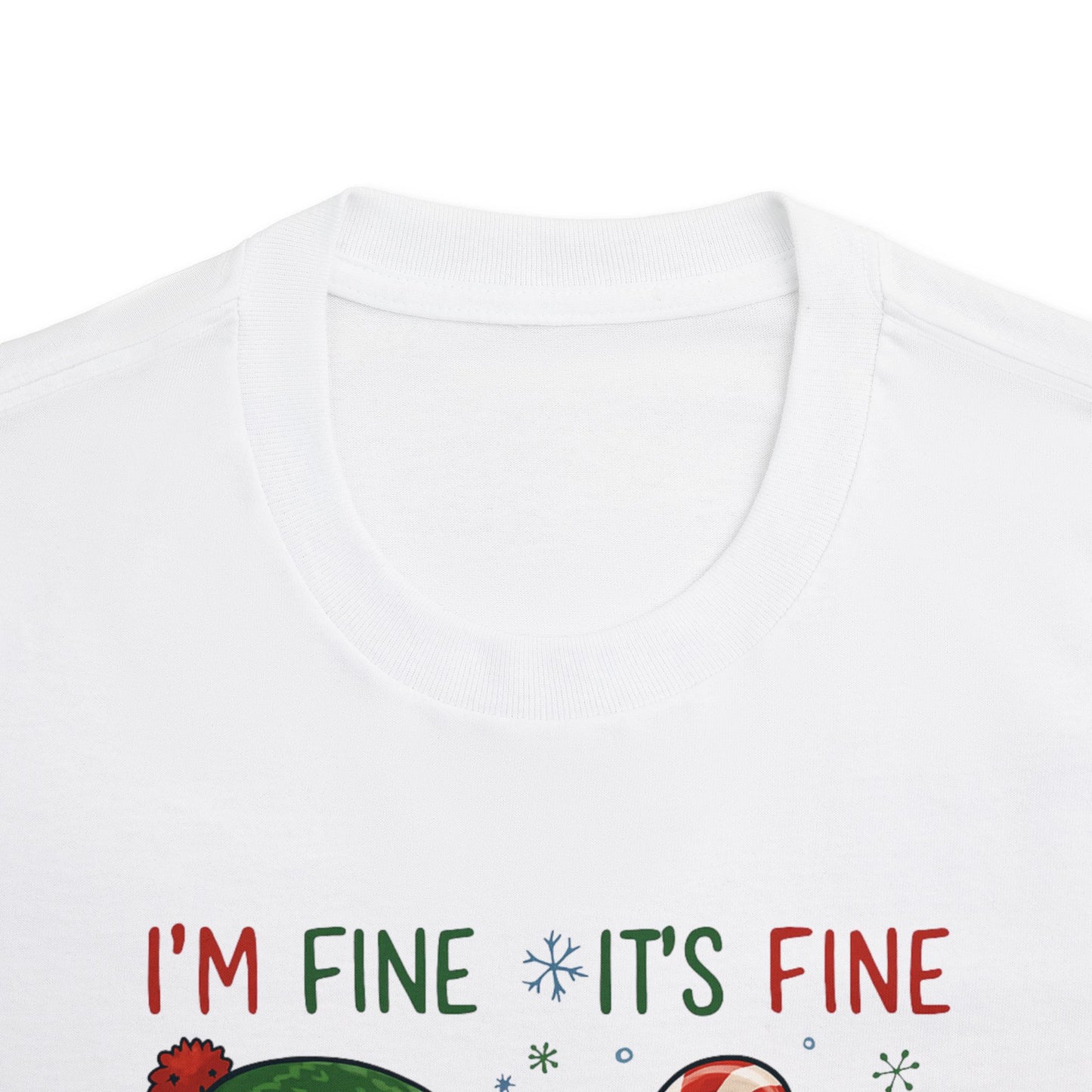 Christmas Dachshund Tee | Dachshund Meltdown Christmas T-Shirt | Funny I'm Fine It's Fine Doxie Holiday Gift | Gift for Daughter