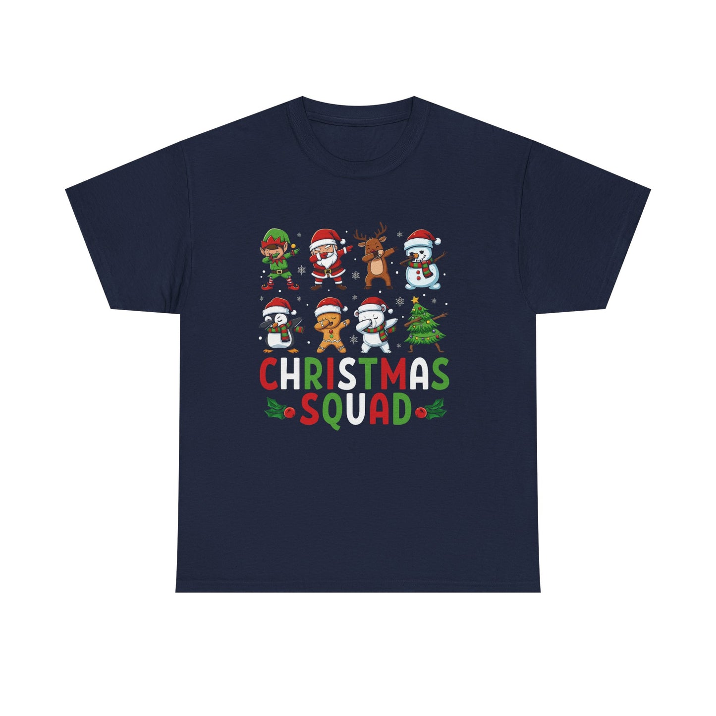 Christmas Squad T-Shirt | Matching Group Christmas Shirts | Funny Holiday Party Tee | Heavy Cotton Family Photo Outfit. Trendy Shirt