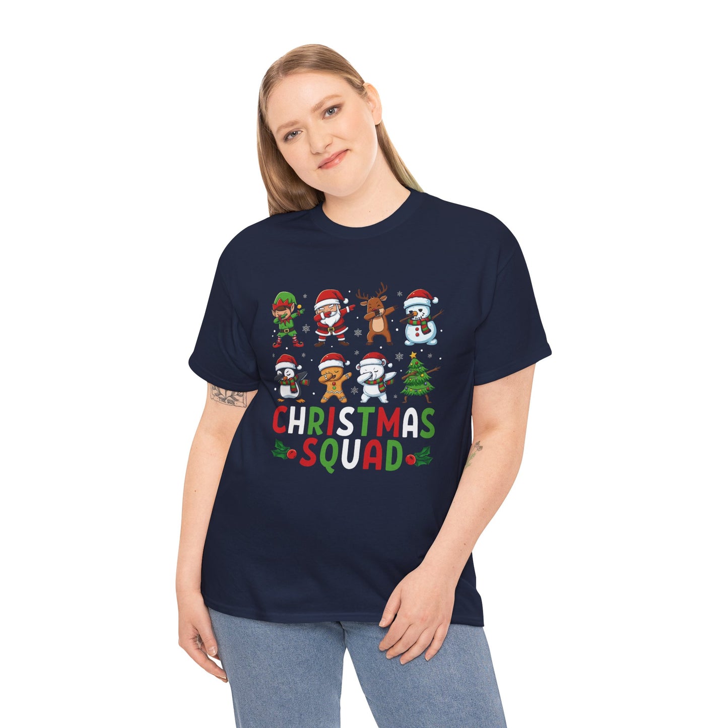 Christmas Squad T-Shirt | Matching Group Christmas Shirts | Funny Holiday Party Tee | Heavy Cotton Family Photo Outfit. Trendy Shirt